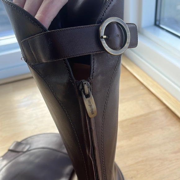 SERGIO ROSSI POINTY TOE RIDING BOOTS - Picture 6 of 15